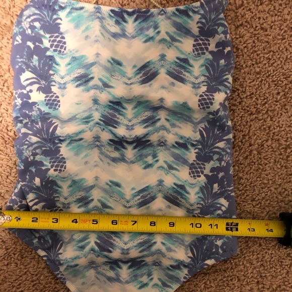 Victoria's Secret Blue Pineapple Bathing Suit - Picture 9 of 10